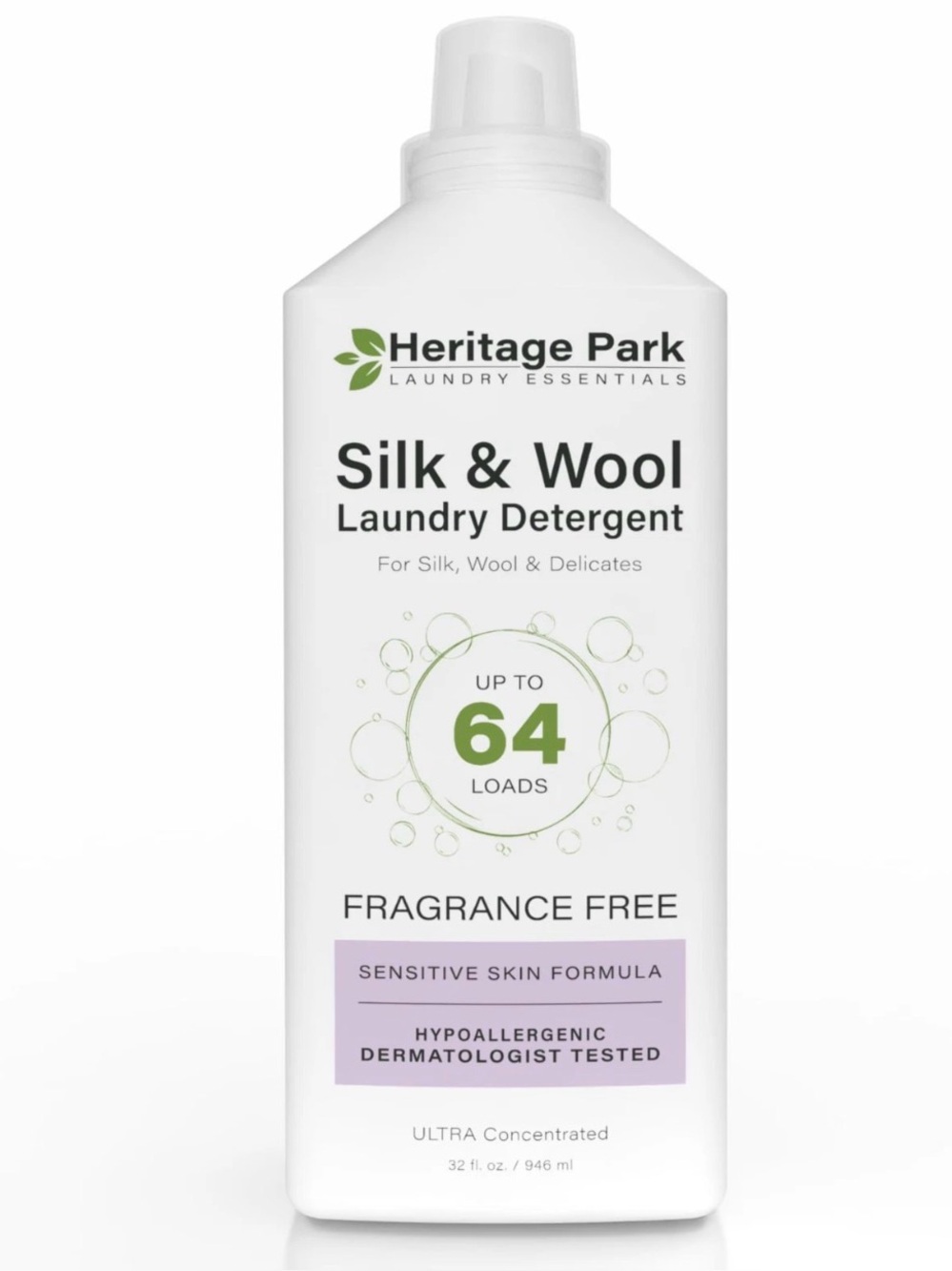 Heritage Silk & Wool Laundry Detergent - Fragrance Free NWT